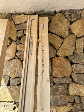 3 x Premarcos de puerta madera, nuevos