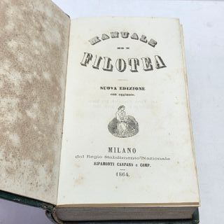 Libro Antico 1864 Manuale di Filotea Illustrato