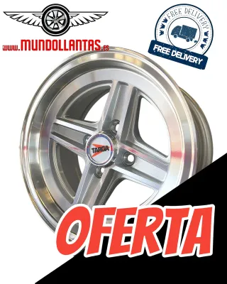LLANTA TARGA 13x7 PLATA SEAT FIAT