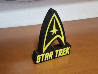 Logo Star Trek Negro y Amarillo