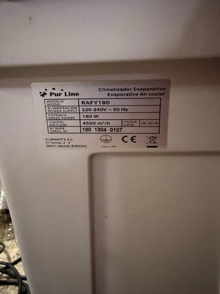 Enfriador de aire climatizador evaporativo