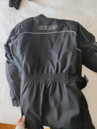 Chaqueta Moto Larga Negra Protecciones