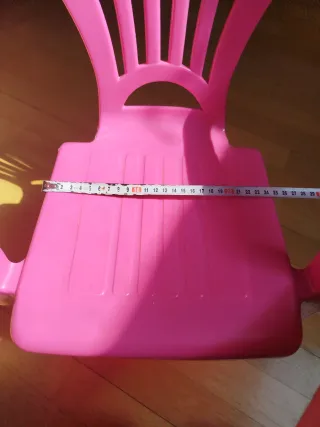 Silla infantil rosa para playa o camping