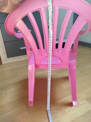 Silla infantil rosa para playa o camping