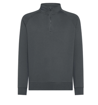 Felpa da lavoro grigia con zip