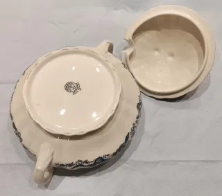 Sopera La Cartuja de Sevilla Azul y Blanca