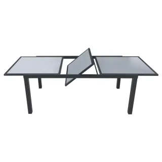 MESA JARDIN EXTENSIBLE FIRENZE 8P GRIS ANTRACITA