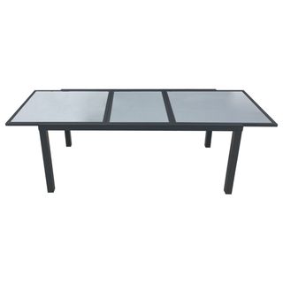 MESA JARDIN EXTENSIBLE FIRENZE 8P GRIS ANTRACITA