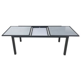 MESA JARDIN EXTENSIBLE FIRENZE 8P GRIS ANTRACITA