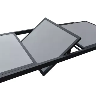 MESA JARDIN EXTENSIBLE FIRENZE 8P GRIS ANTRACITA