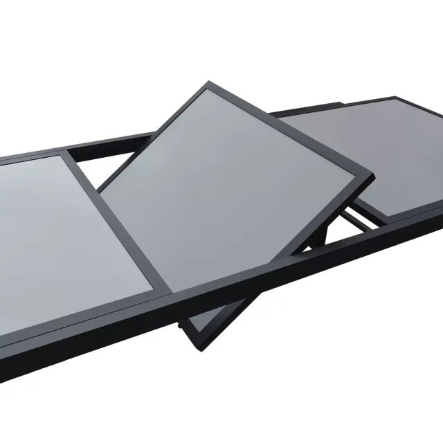 MESA JARDIN EXTENSIBLE FIRENZE 8P GRIS ANTRACITA