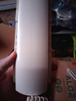 Telefonillos portero beige y blanco