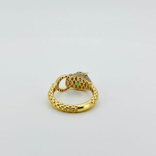 Anillo Pantera Oro 18k - circonitas