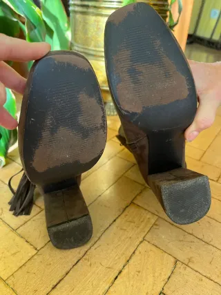 Botas de ante Corina marrones