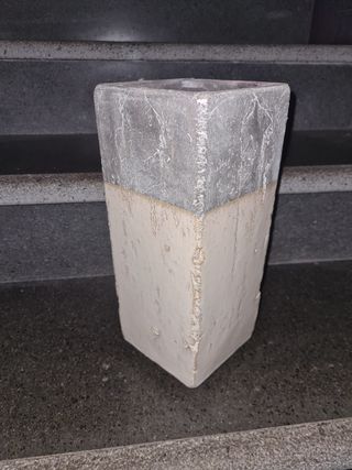 Vaso Ceramica Beige Grigio Centrotavola Vintage