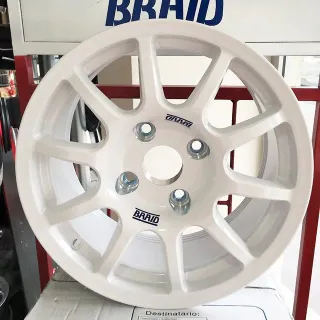 LLANTAS BRAID FULLRACE A BLANCO 18x8 PULGADAS.