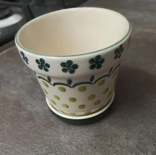 Portavaso ceramica decorato Wald