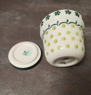 Portavaso ceramica decorato Wald