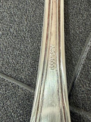 Set 6 forchette da dolce vintage acciaio con 1 cuc