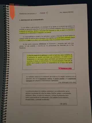 Apuntes Fundamentos Metodológicos 1 Enfermería