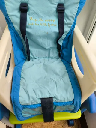 Trona de bebé azul y verde