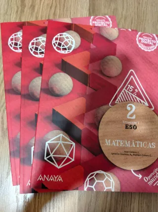 Libros matemáticas 2°ESO Anaya