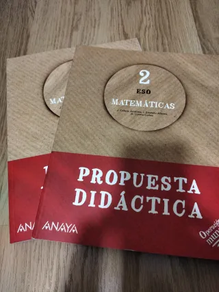 Libros matemáticas 2°ESO Anaya