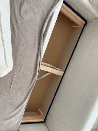 Sofá Rinconera Beige/Blanco