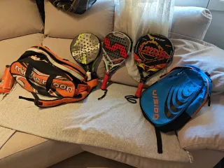 Set di 4 racchette da tennis e padel