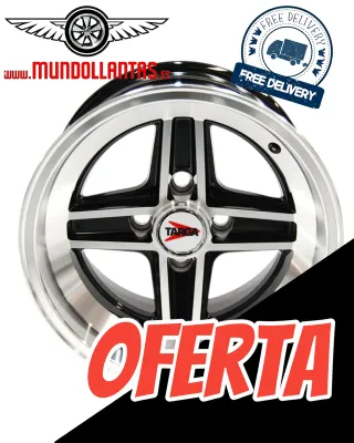 Llantas Targa 13x8 Negro/Pulido