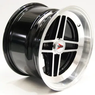 Llantas Targa 13x8 Negro/Pulido