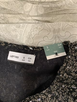 Blusa VERO MODA Talla S Negra y Plateada