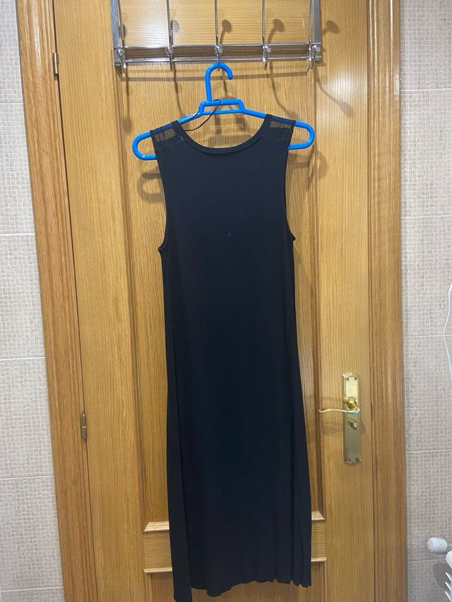 Vestido punto Zara negro