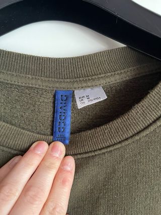 Felpa H&M verde uomo taglia M