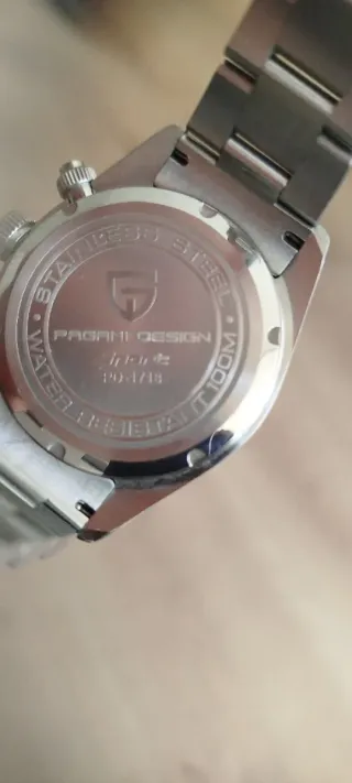 Reloj Pagani Design Cronógrafo Blanco Plata