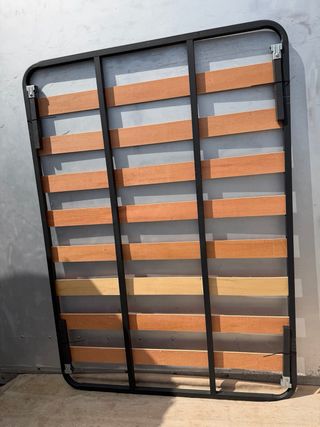 Somier 135x190cm Metal y Madera