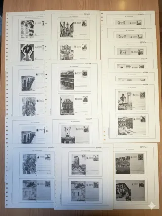 55 Hojas Edifil para Sellos