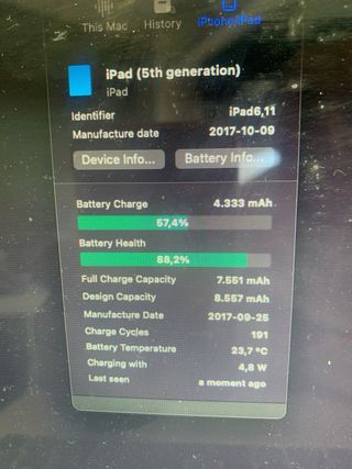 iPad 5ª Generación 32GB Plata Sin cable