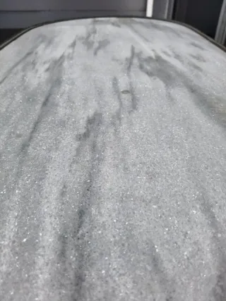 Mesa de centro ovalada mármol y metal