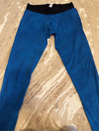 Leggings uomo blu con texture