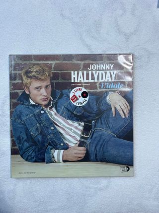 Johnny Hallyday L'idole Libro + Vinilo