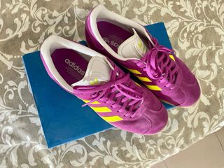 Adidas Gazelle Mujer Morado y Verde neon