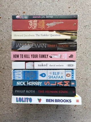 Lote 10 novelas en inglés - ficción literaria