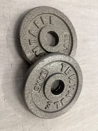 2 discos mancuerna hierro 1 kg 28mm