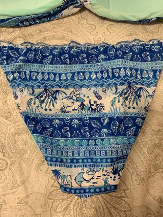 Bikini azul y turquesa