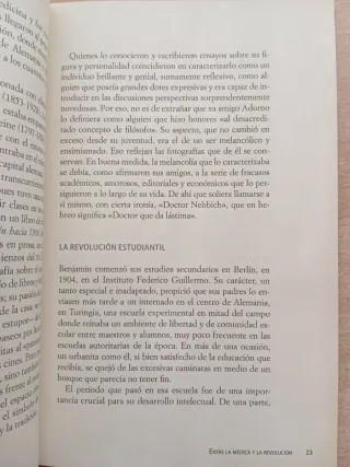 Walter Benjamín. Carlos Marzan.