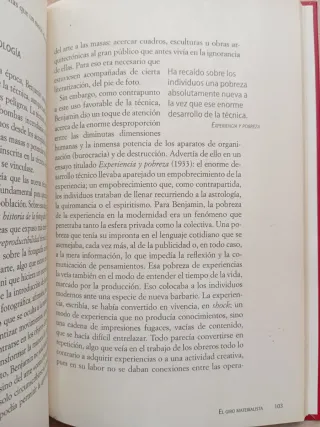 Walter Benjamín. Carlos Marzan.