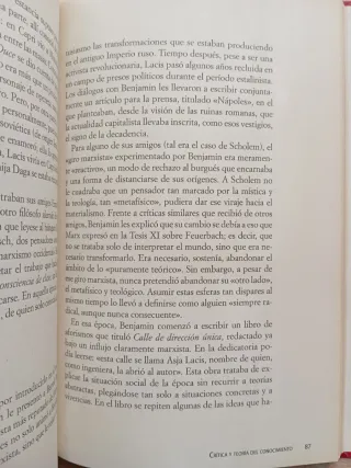 Walter Benjamín. Carlos Marzan.