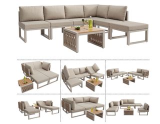 Sofá modular exterior beige NUEVO