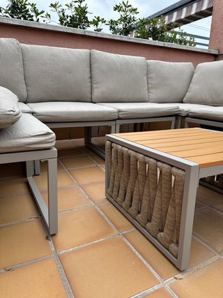 Sofá modular exterior beige NUEVO